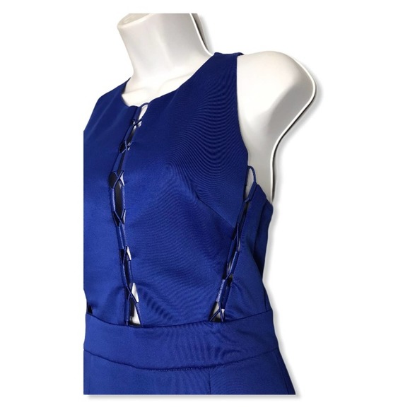 Entry | Royal Blue Dress w/ Chest & Side Cut Outs - Picture 3 of 10